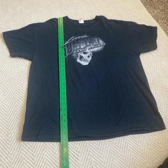 Black and grey skull graphic T-shirt Men Size XL Racing - Picture 4 of 6